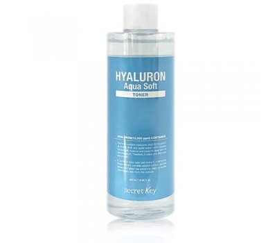 Secret Key Hyaluron Aqua Softl Toner Тонер для лица с гиалуроновой кислотой, 500 мл
