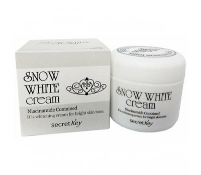 Крем для лица увлажняющий отбеливающий Snow White Cream Secret Key, 50 гр.