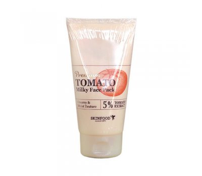 Отбеливающая маска с экстрактом томата Premium Tomato Milky Face Pack, 150 мл, SkinFood