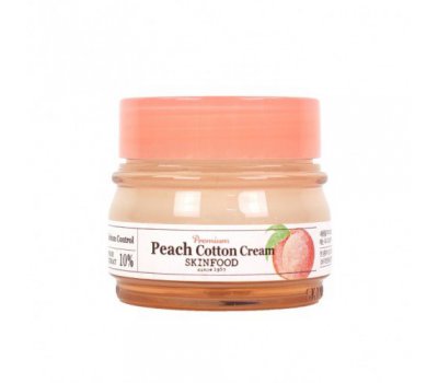 Персиковый крем для сужения пор Peach Cotton Cream, 63 мл, SkinFood