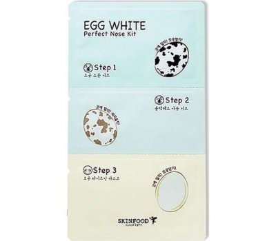Трехступенчатый уход за порами Egg White Perfect Nose Pack, 3 мл, SkinFood