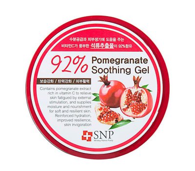 Универсальный успокаивающий гель с экстрактом ГРАНАТА Pomegranate 92% Soothing Gel, 300 гр, SNP
