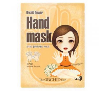 Маска для рук с экстрактом цветом орхидеи Hand Mask Sheet, The Orchid Skin