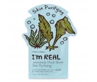 Тканевая маска с экстрактом морских водорослей I’m Real Seaweeds Mask Sheet Skin Purifying Tony Moly, 21 мл